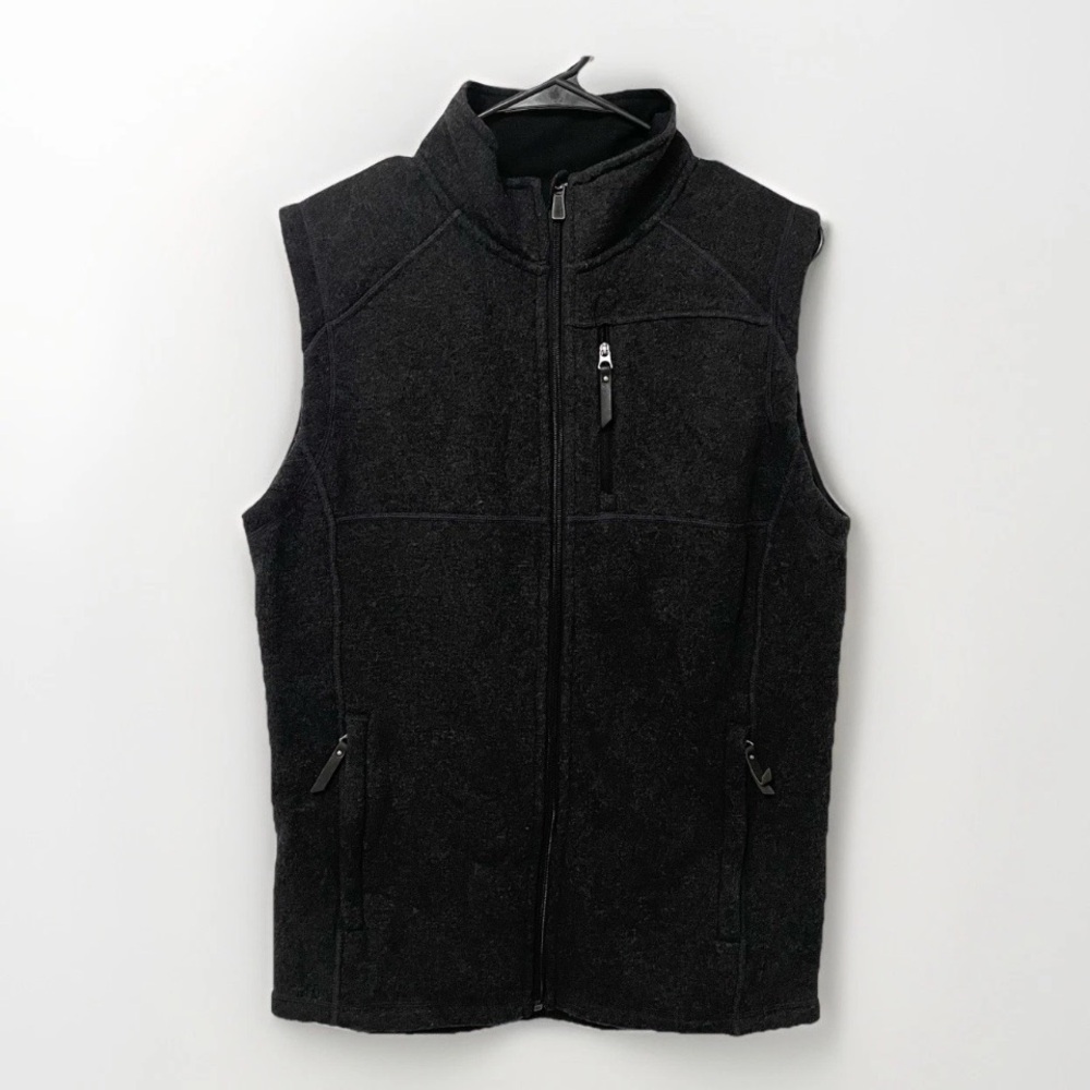 Smartwool Echo Lake Full Zip Vest Men's Size Small SW010002 Black